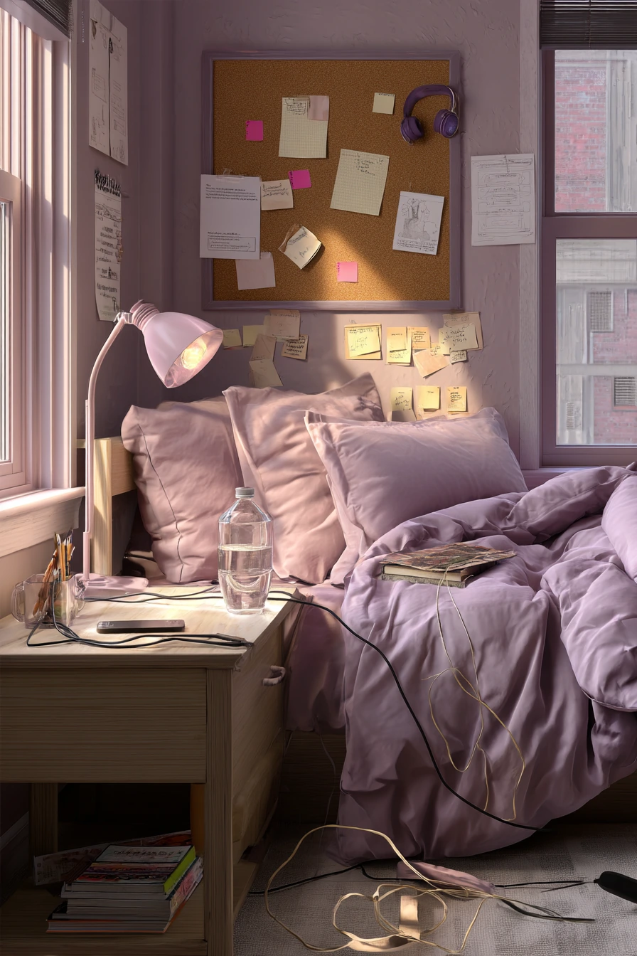 purple bedroom design 26