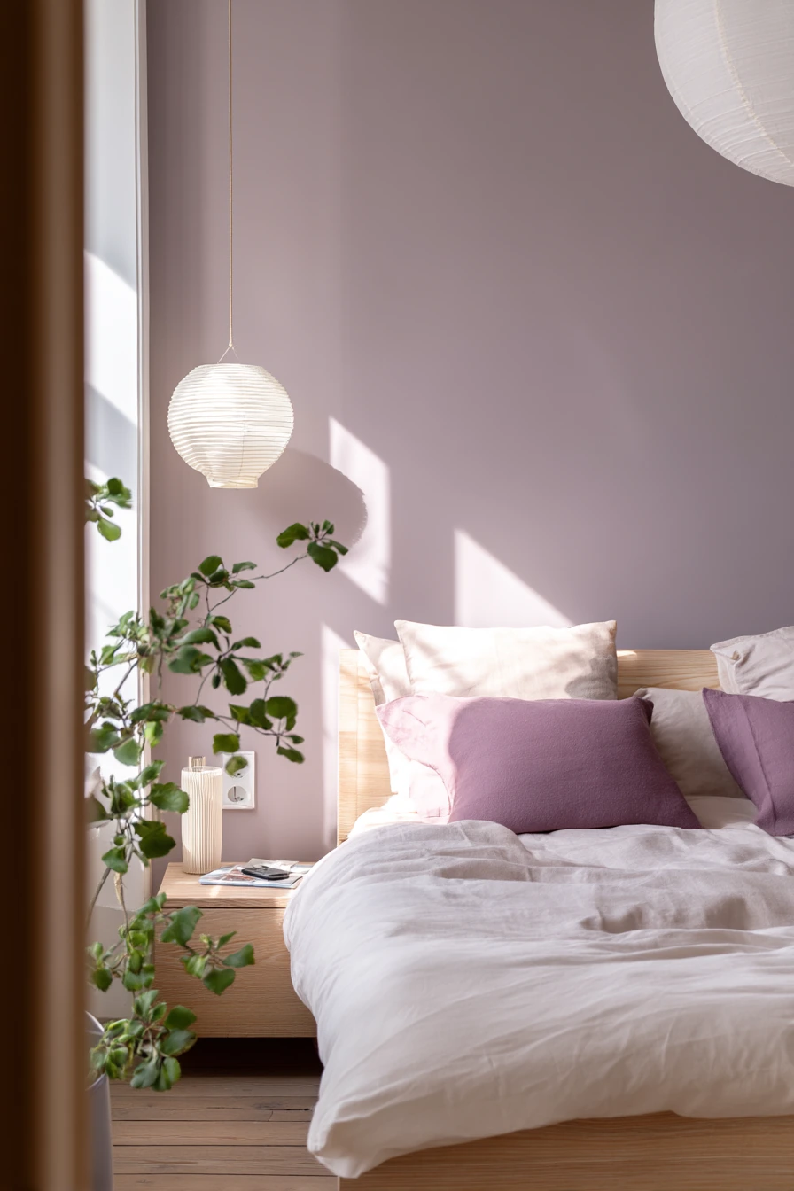 purple bedroom design 38