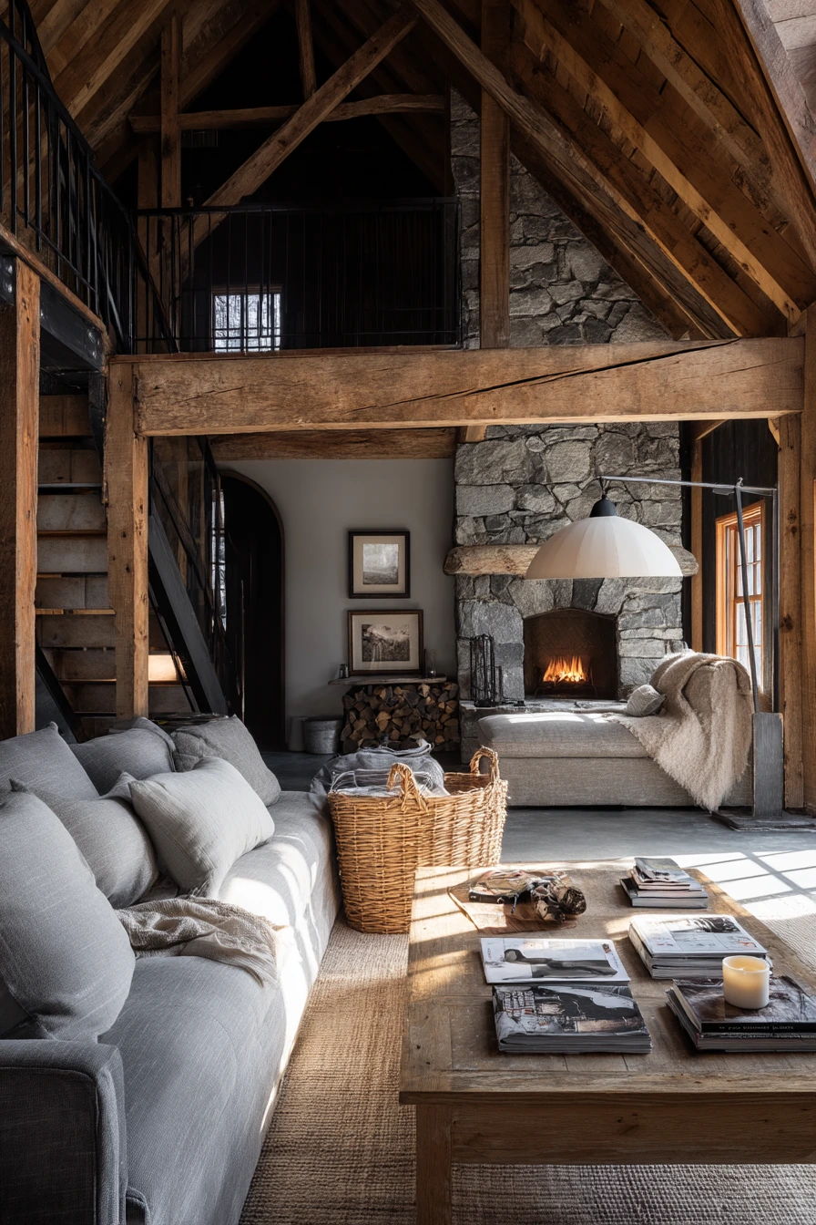 rustic living room ideas 26