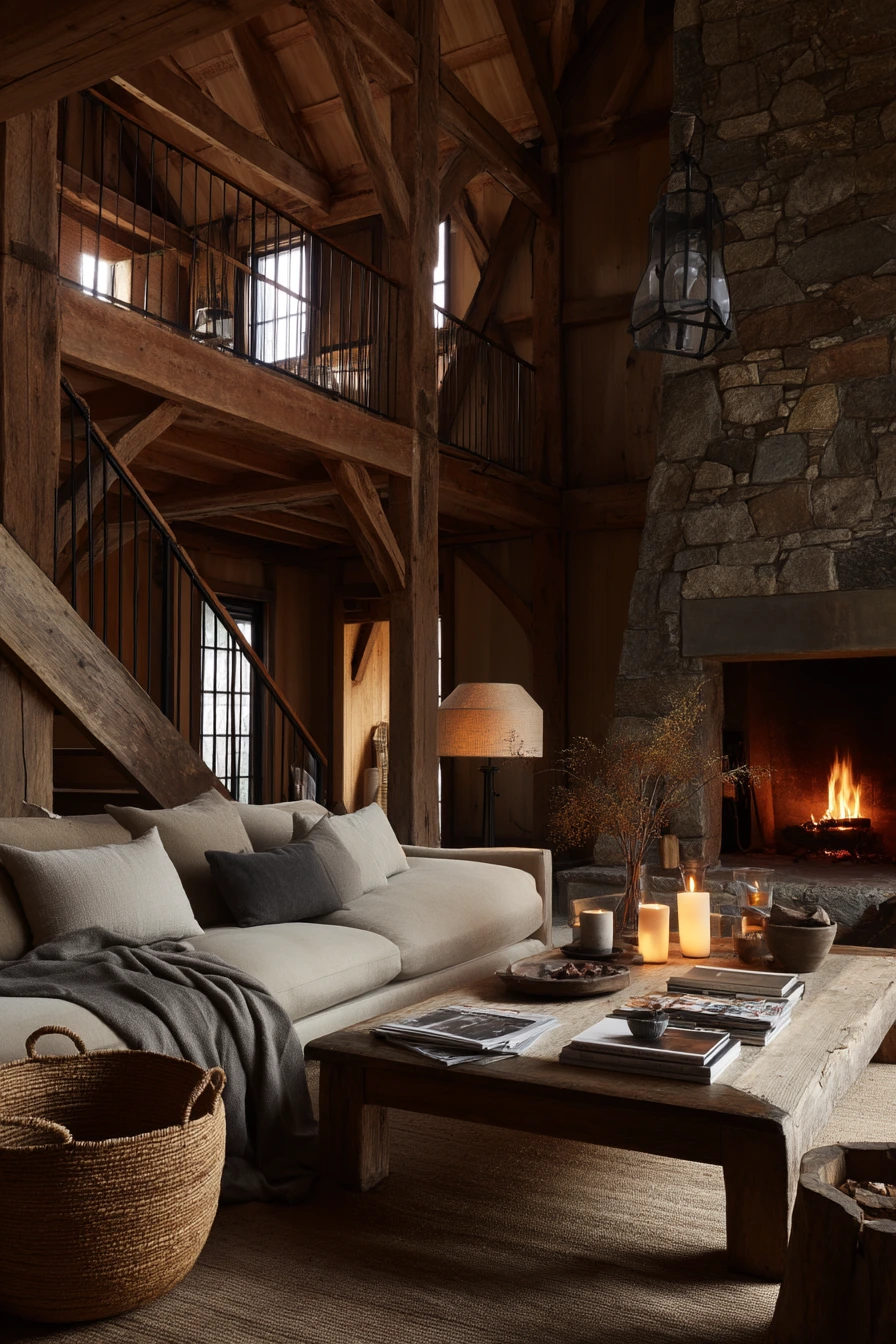 rustic living room ideas 27