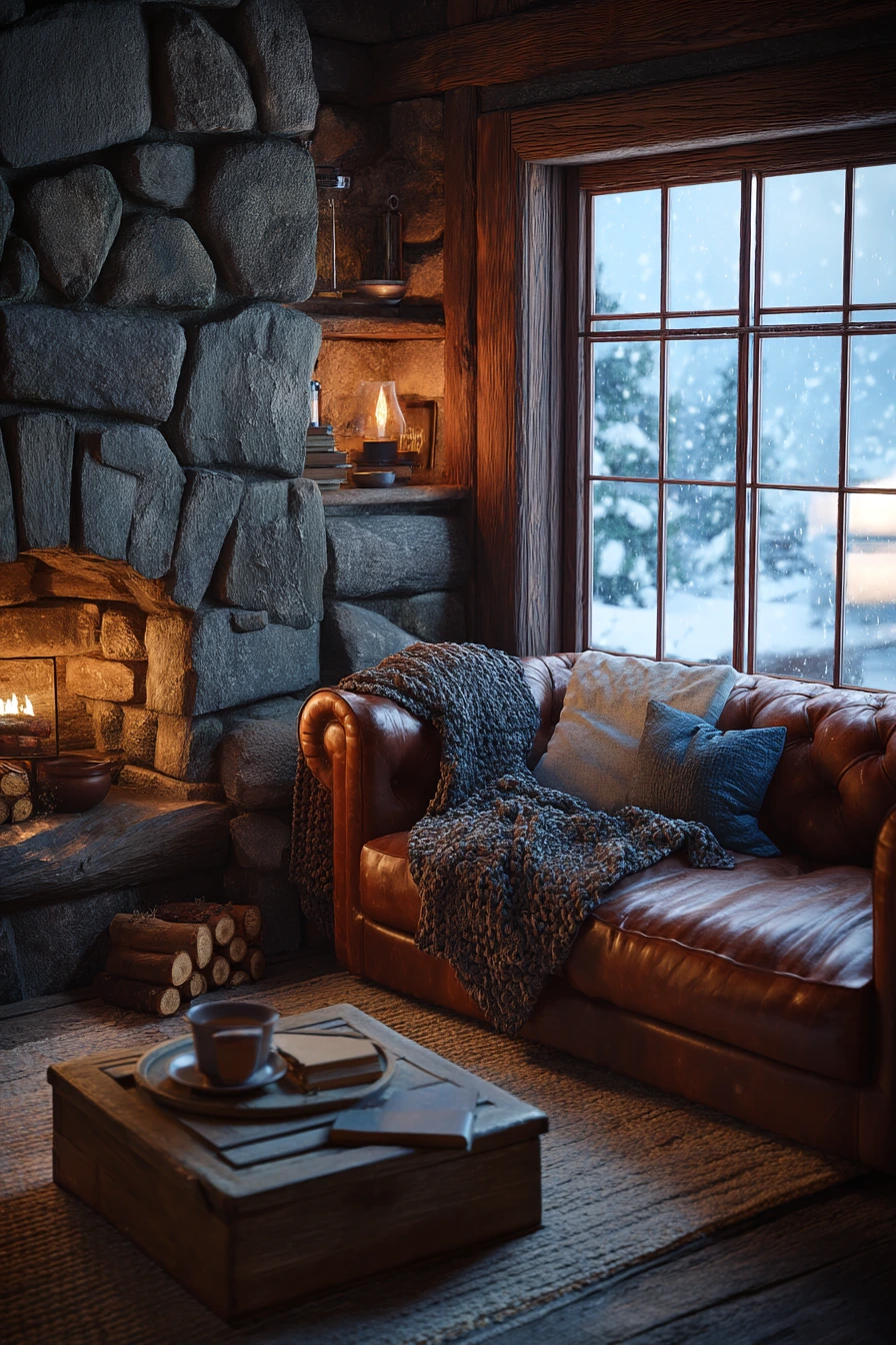 rustic living room ideas 32
