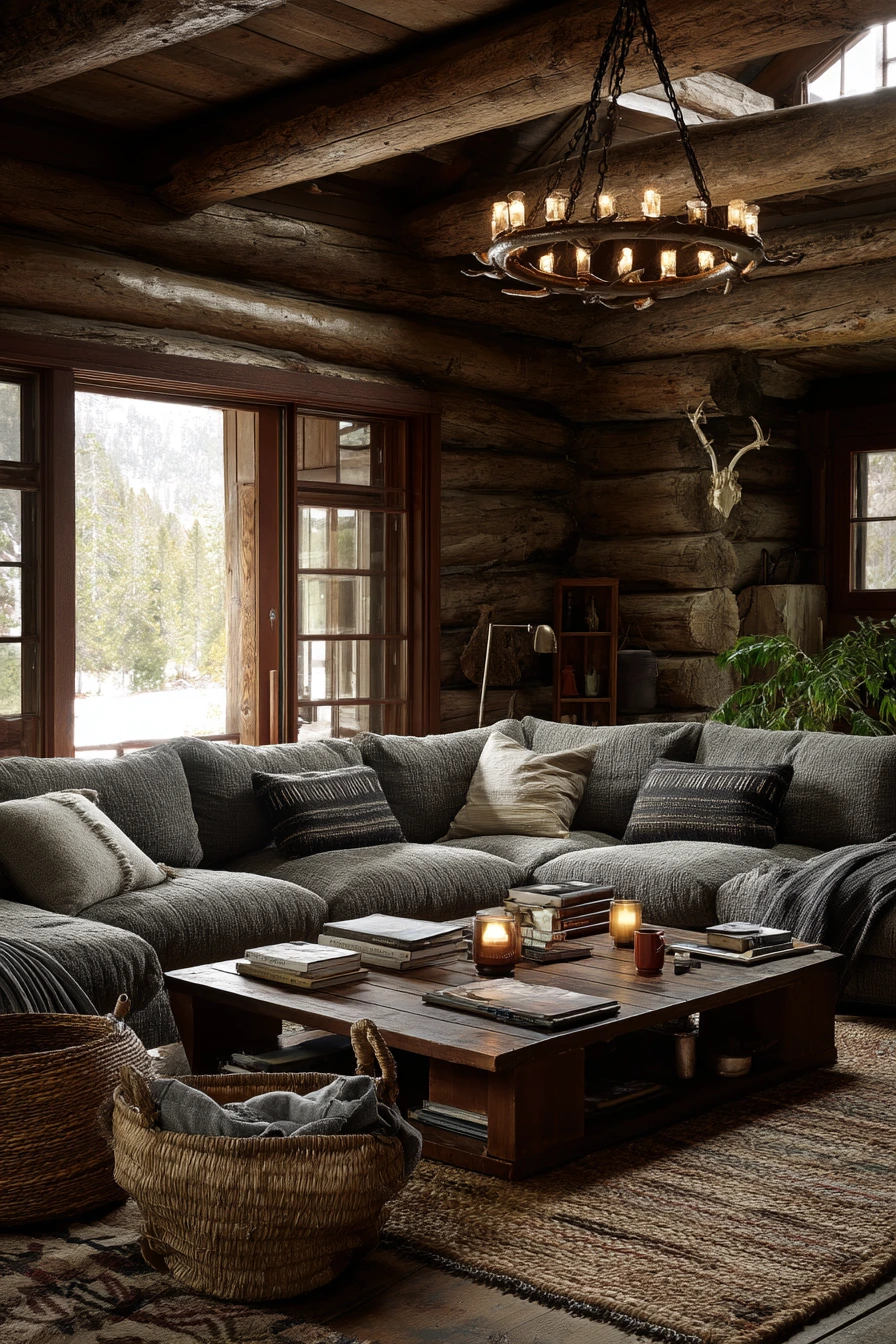 rustic living room ideas 39