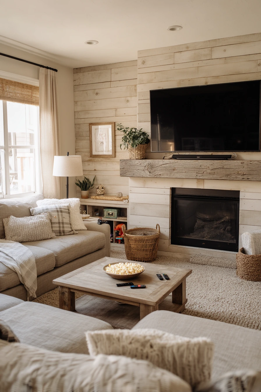 shiplap fireplace ideas 18