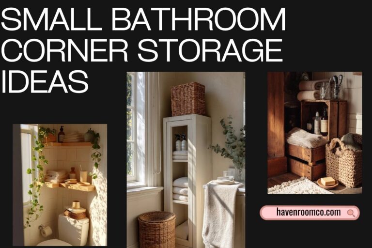 small bathroom corner storage ideas