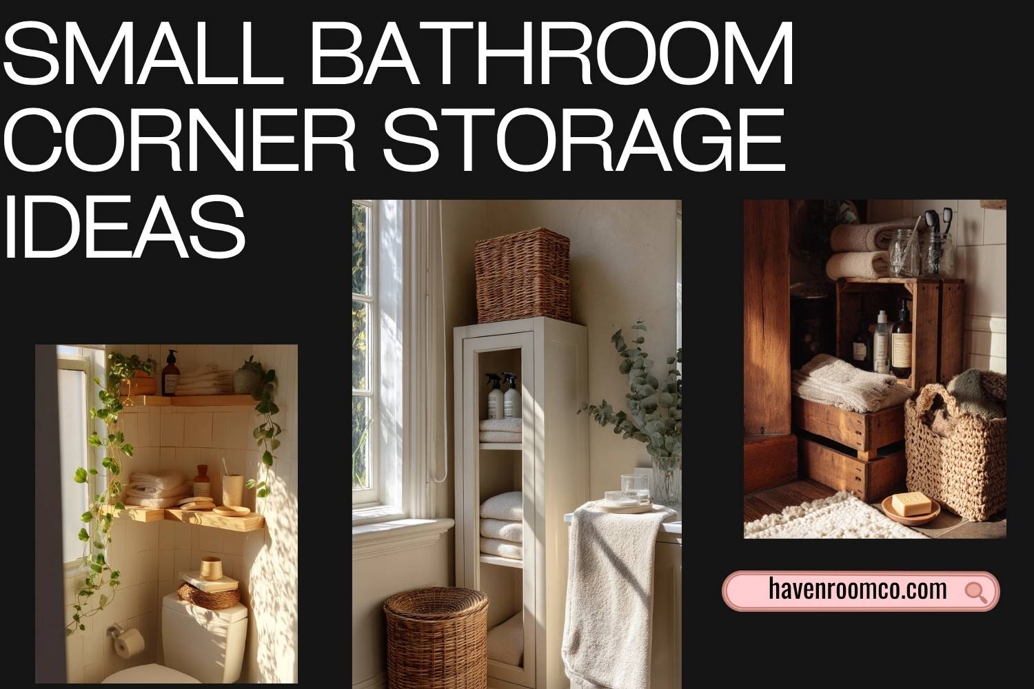 small bathroom corner storage ideas