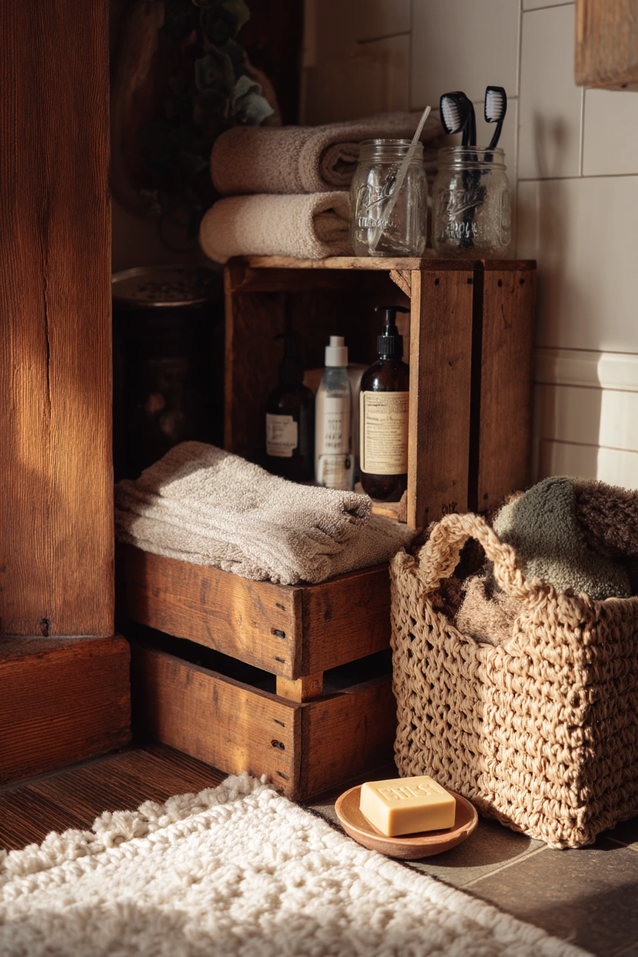 small bathroom corner storage ideas 12