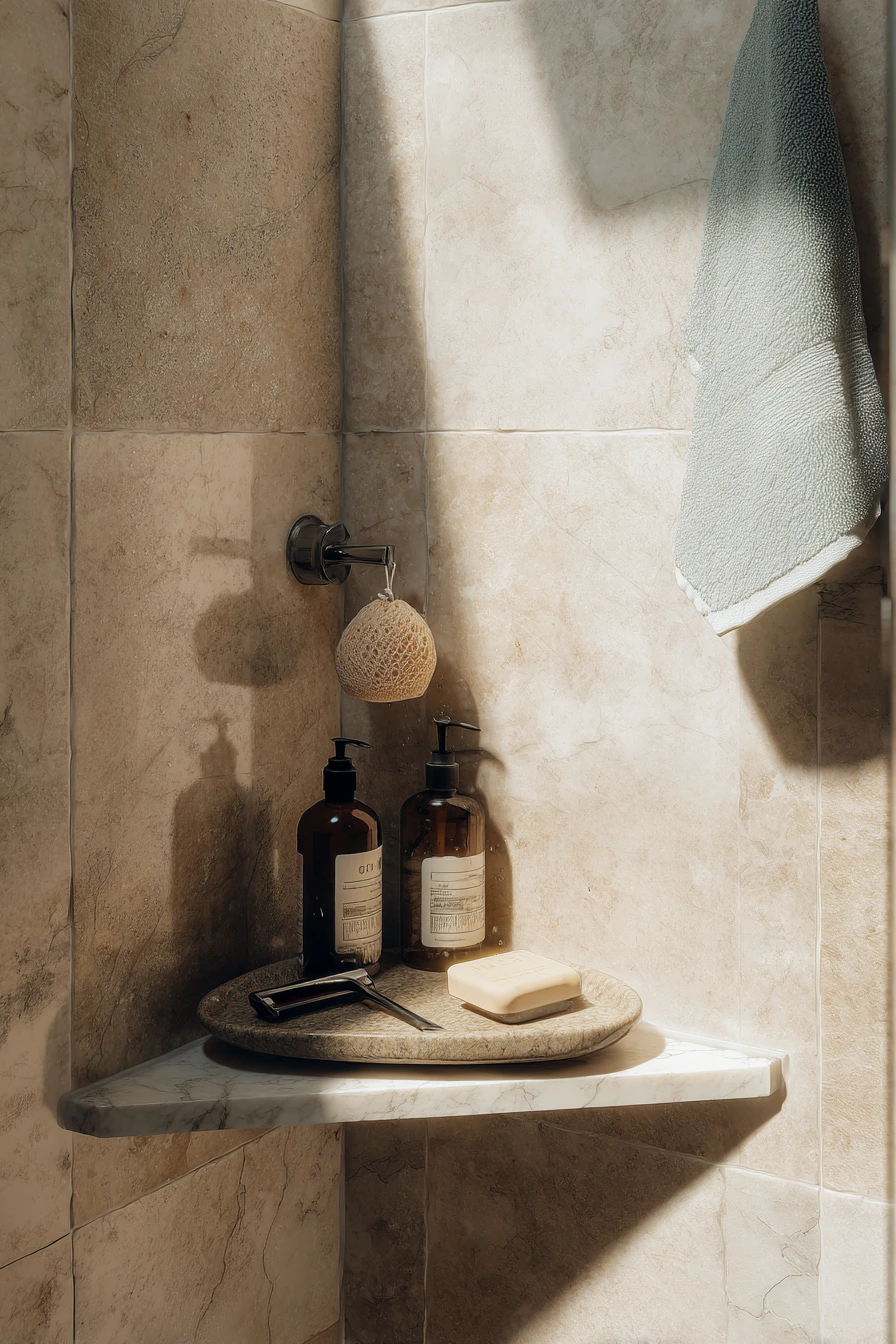 small bathroom corner storage ideas 32