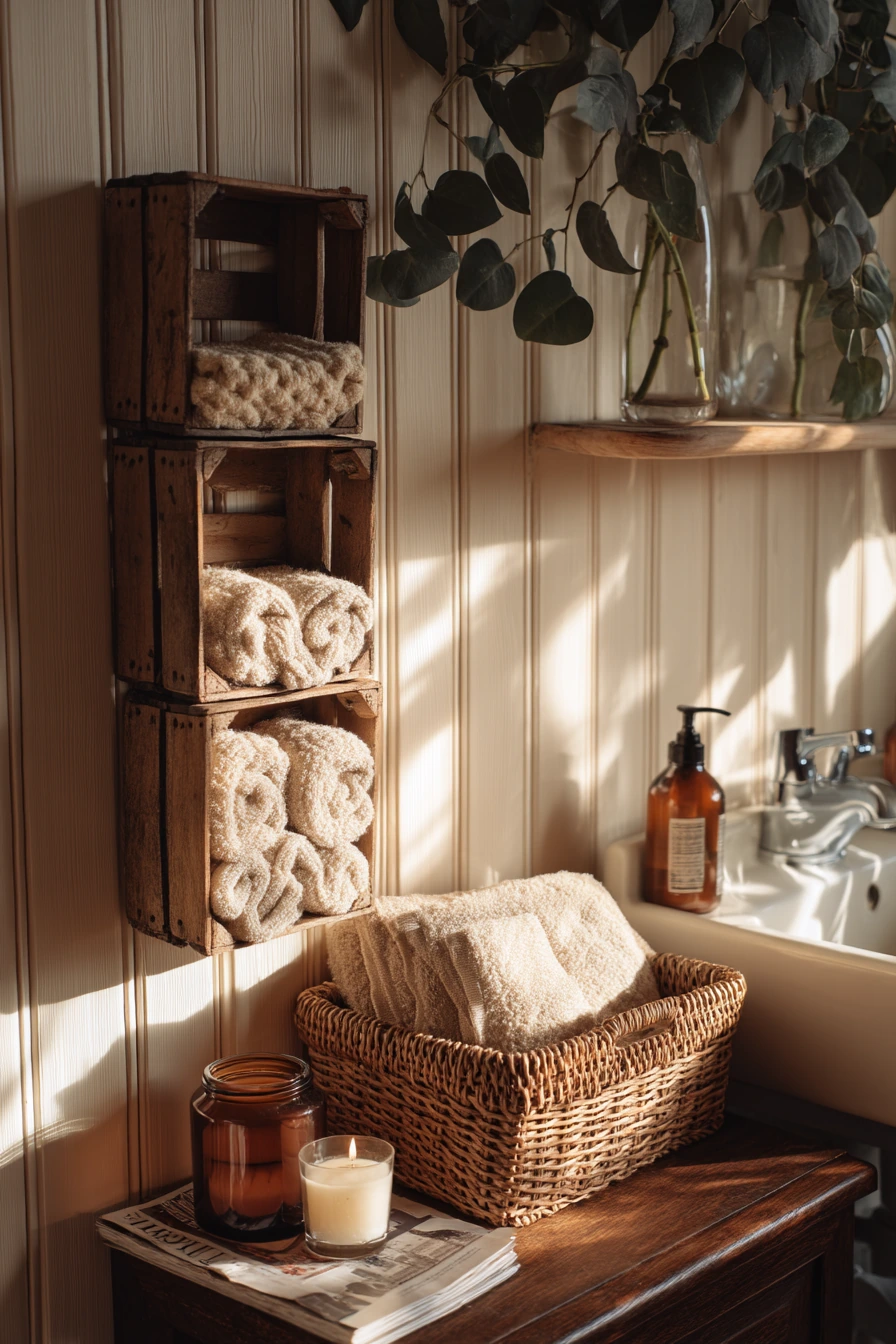 small bathroom storage ideas 27