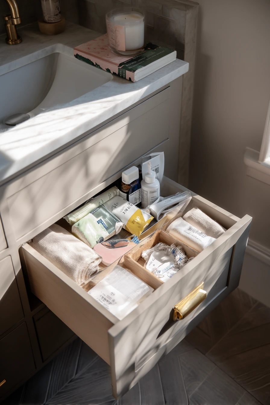 small bathroom under sink storage ideas 15