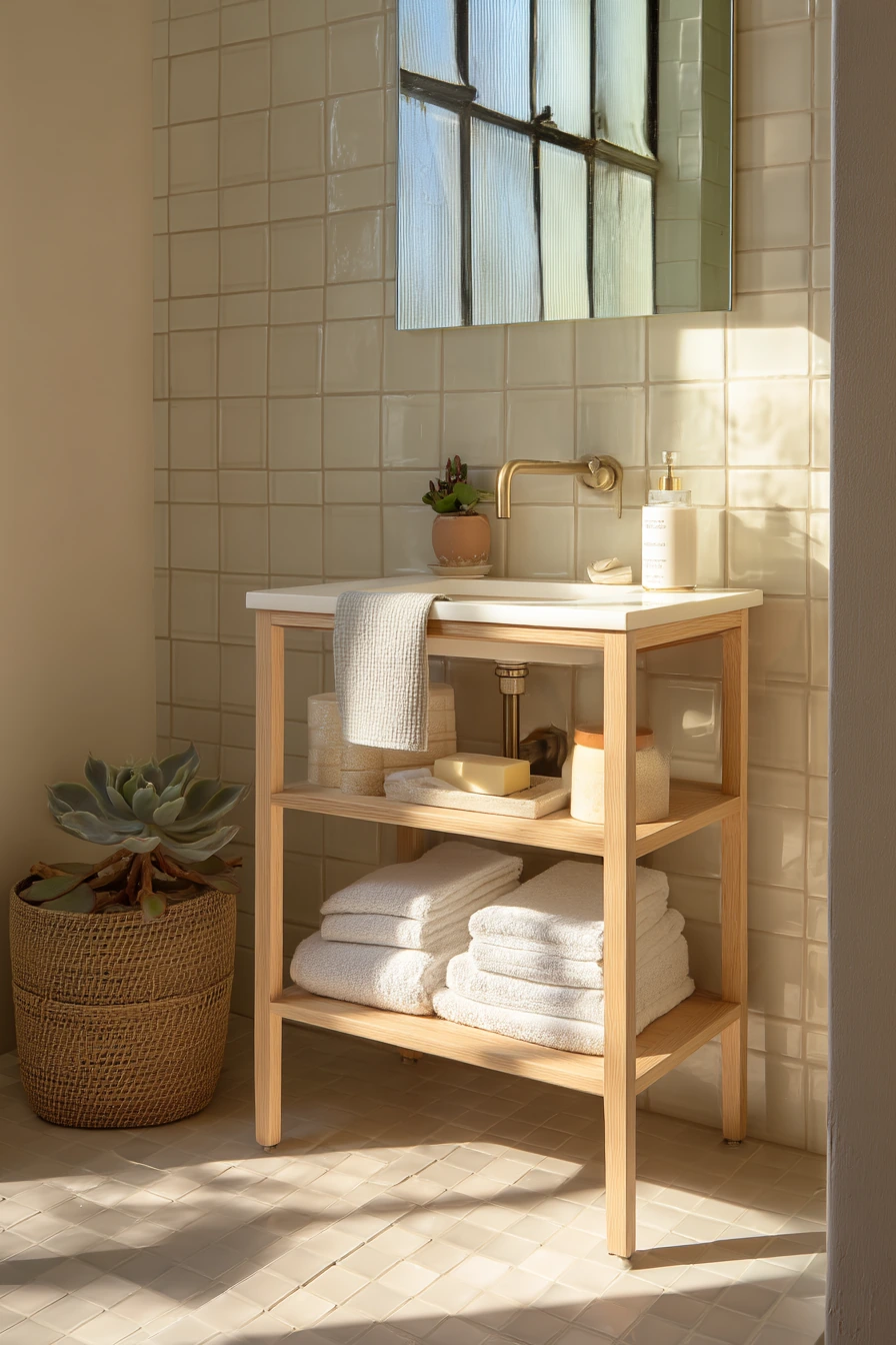 small bathroom under sink storage ideas 32
