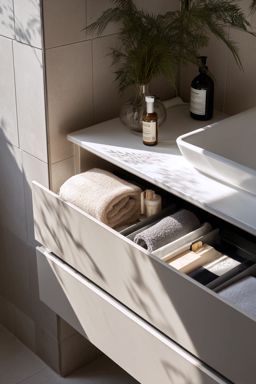 small bathroom under sink storage ideas 37