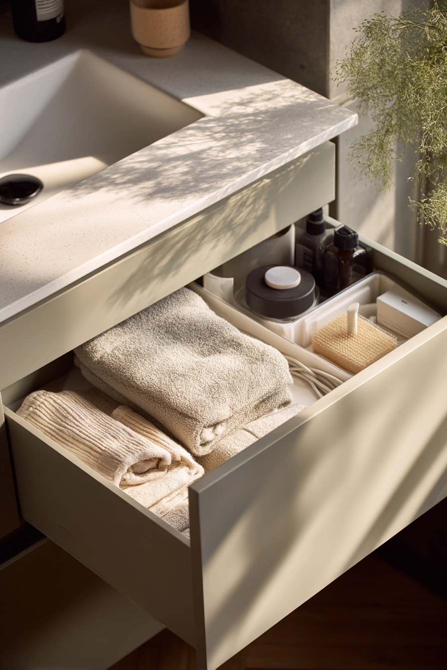 small bathroom under sink storage ideas 39