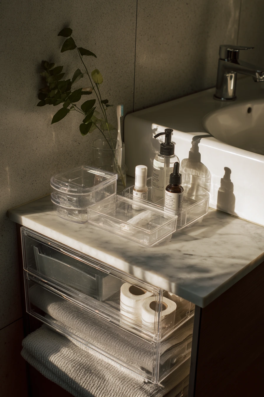 small bathroom under sink storage ideas 6