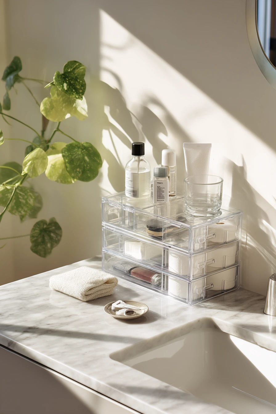 small bathroom under sink storage ideas 7