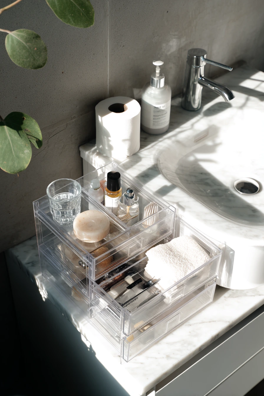 small bathroom under sink storage ideas 8