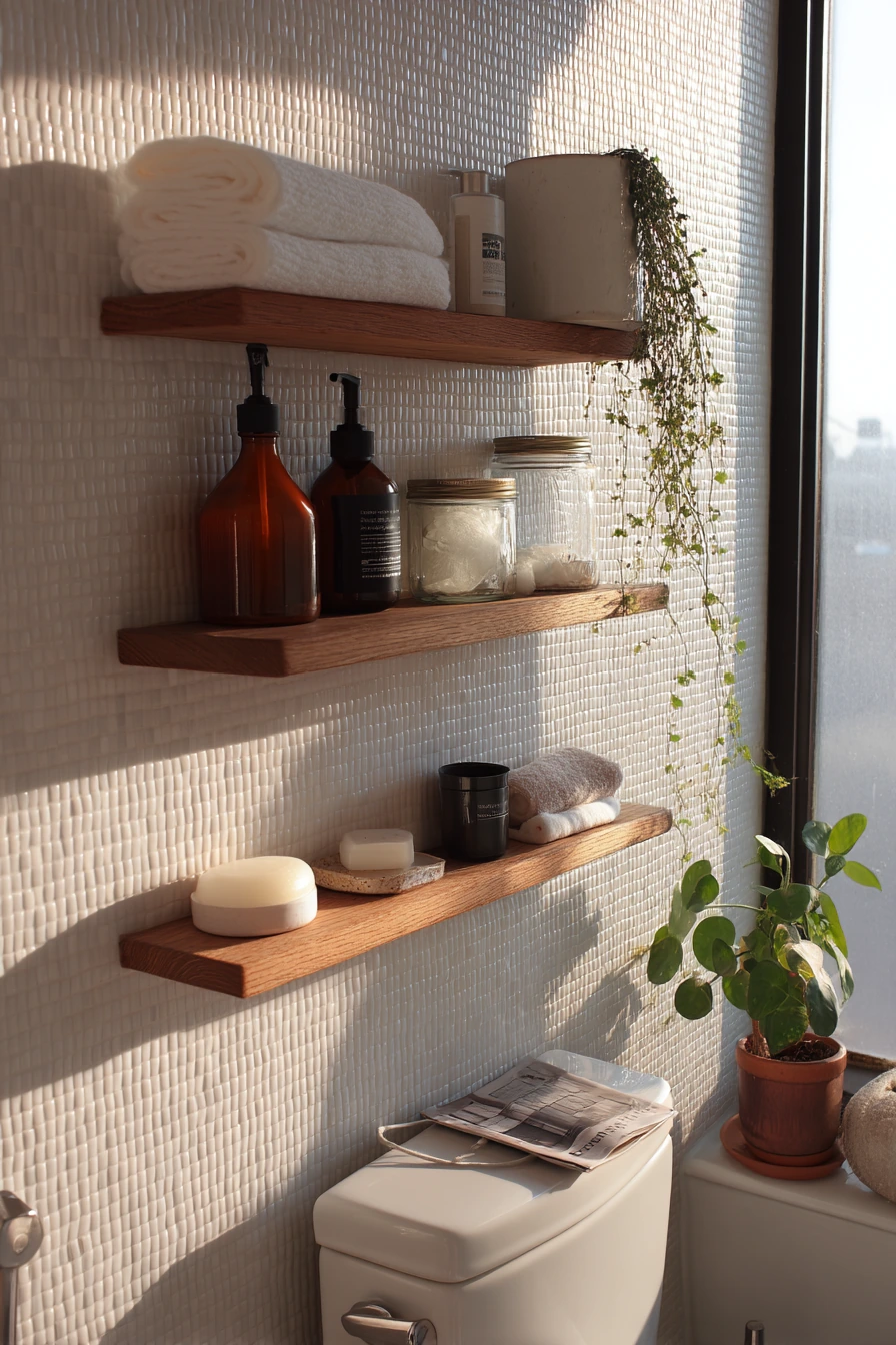 small bathroom wall storage ideas 1
