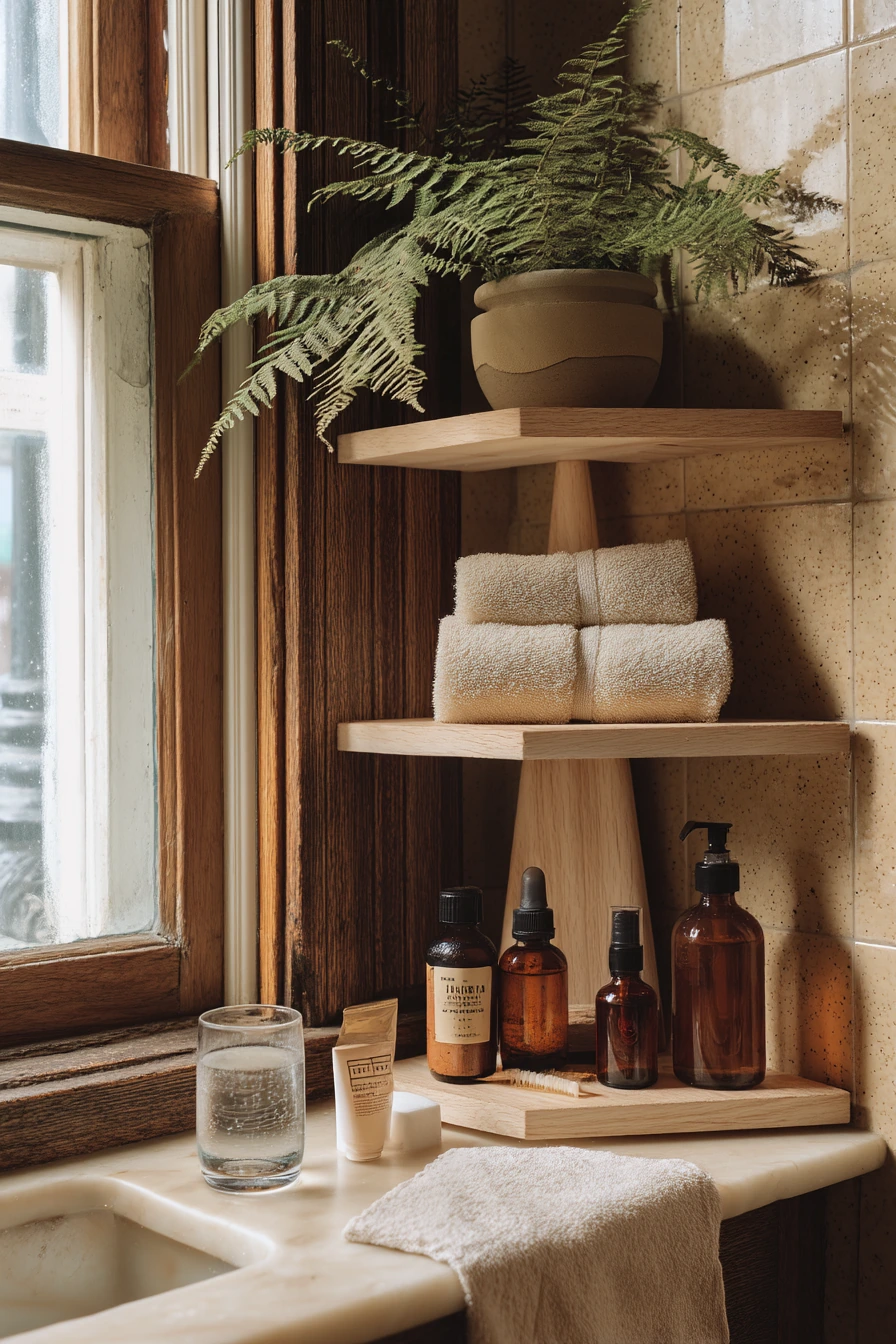 small bathroom wall storage ideas 18