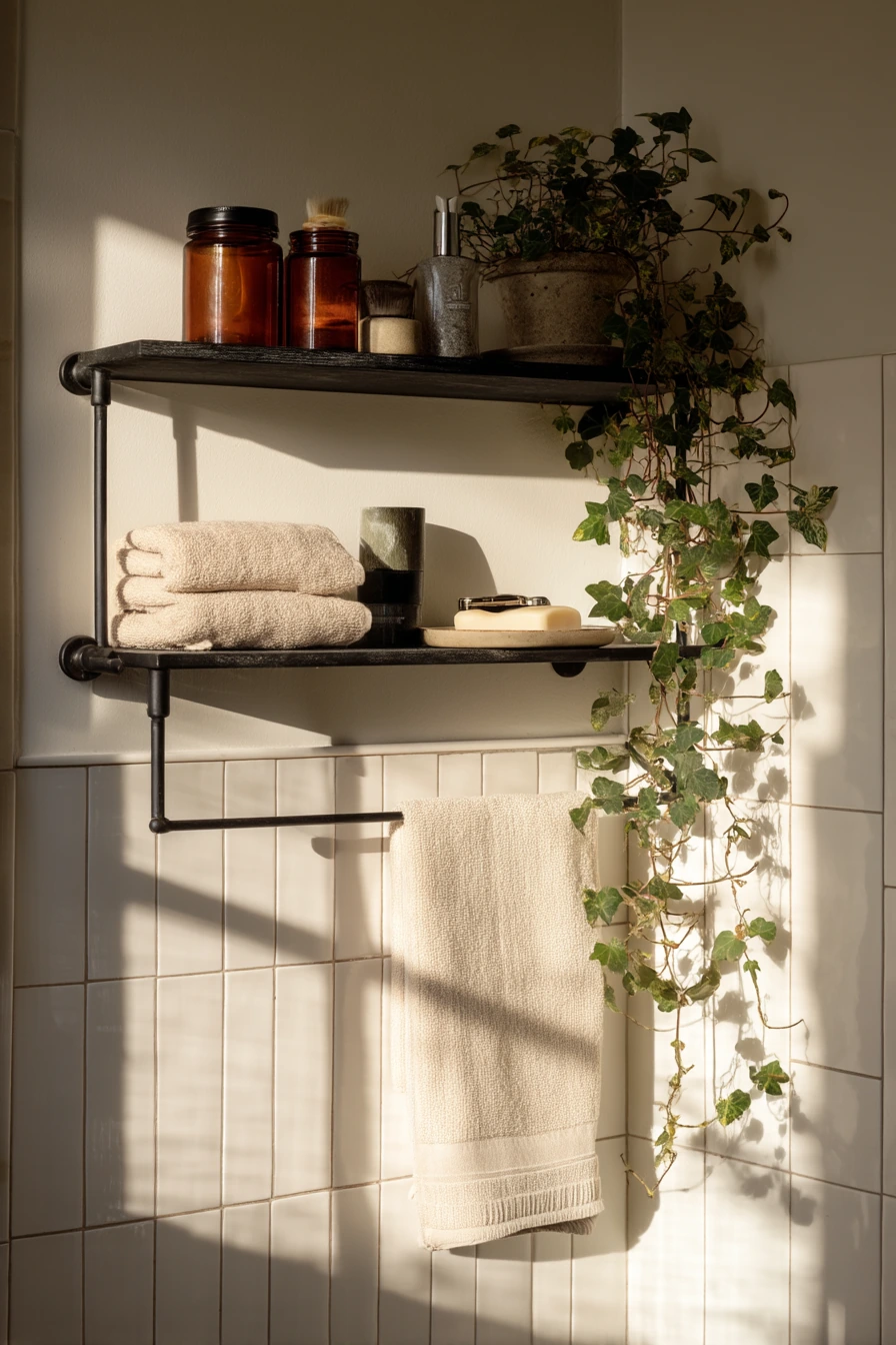 small bathroom wall storage ideas 33