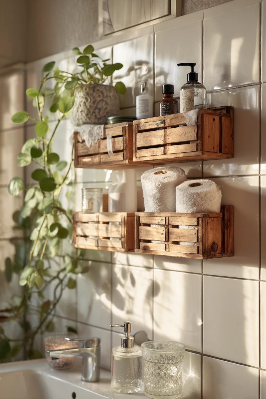 small bathroom wall storage ideas 38