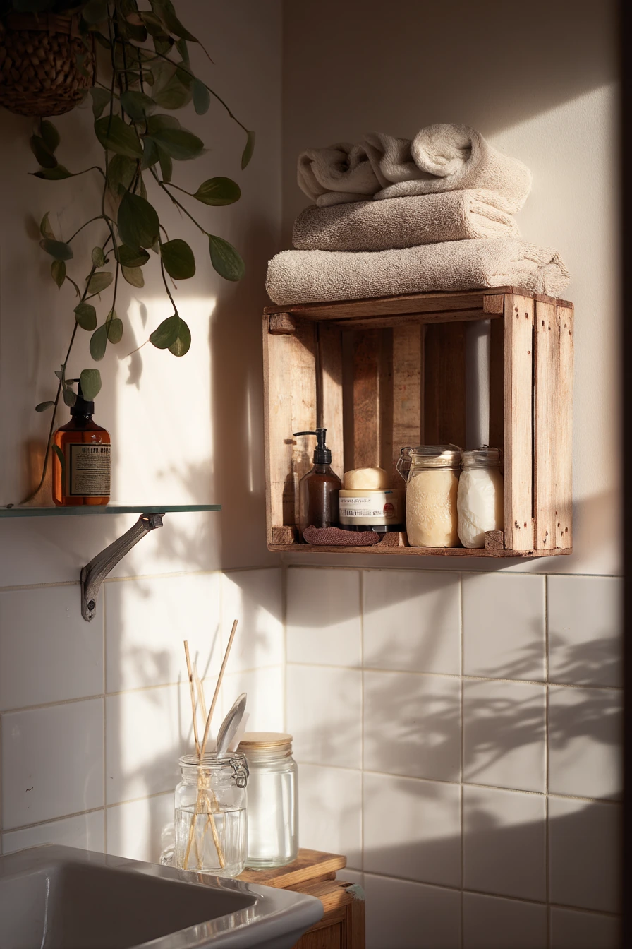 small bathroom wall storage ideas 39