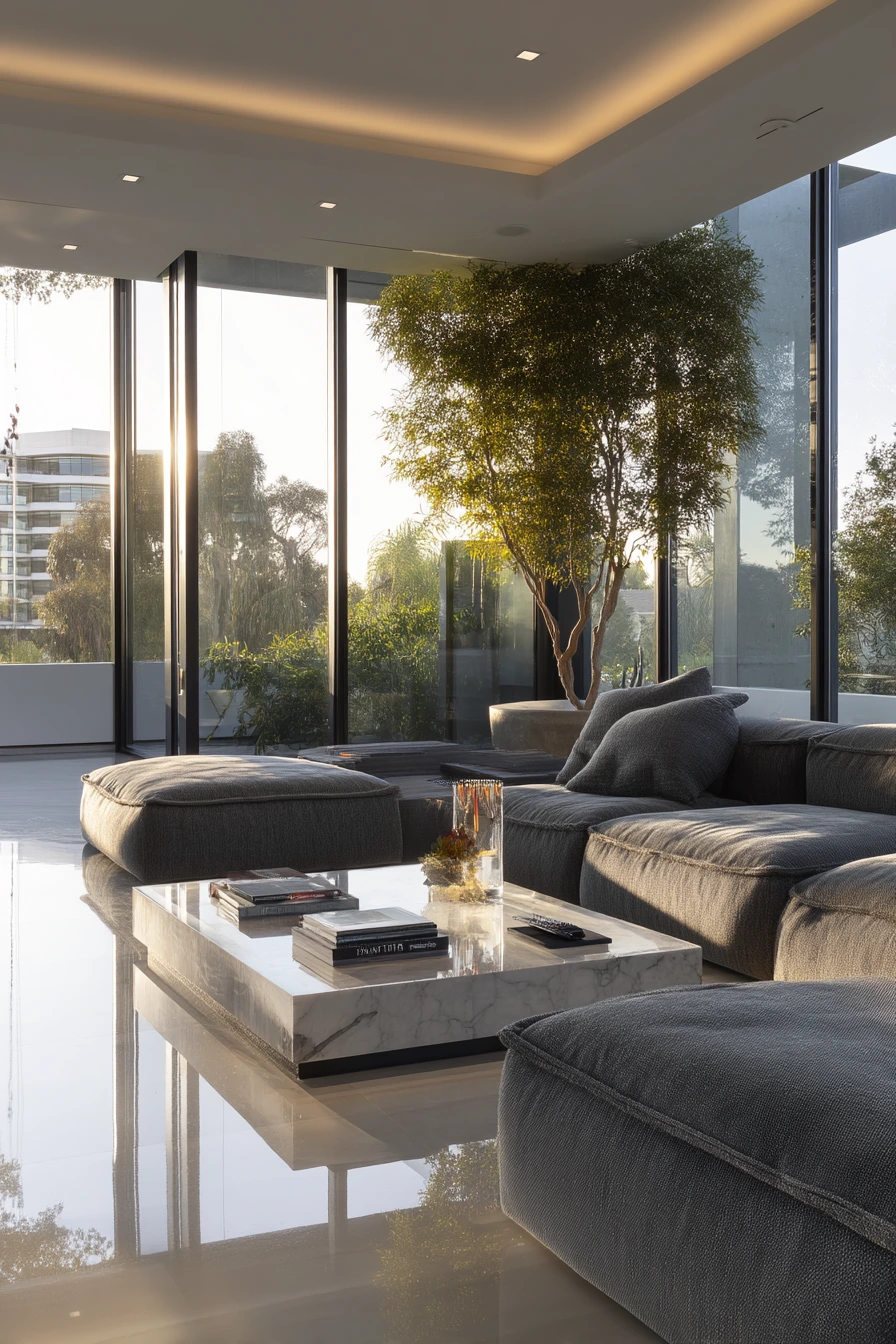 spacious living room 22