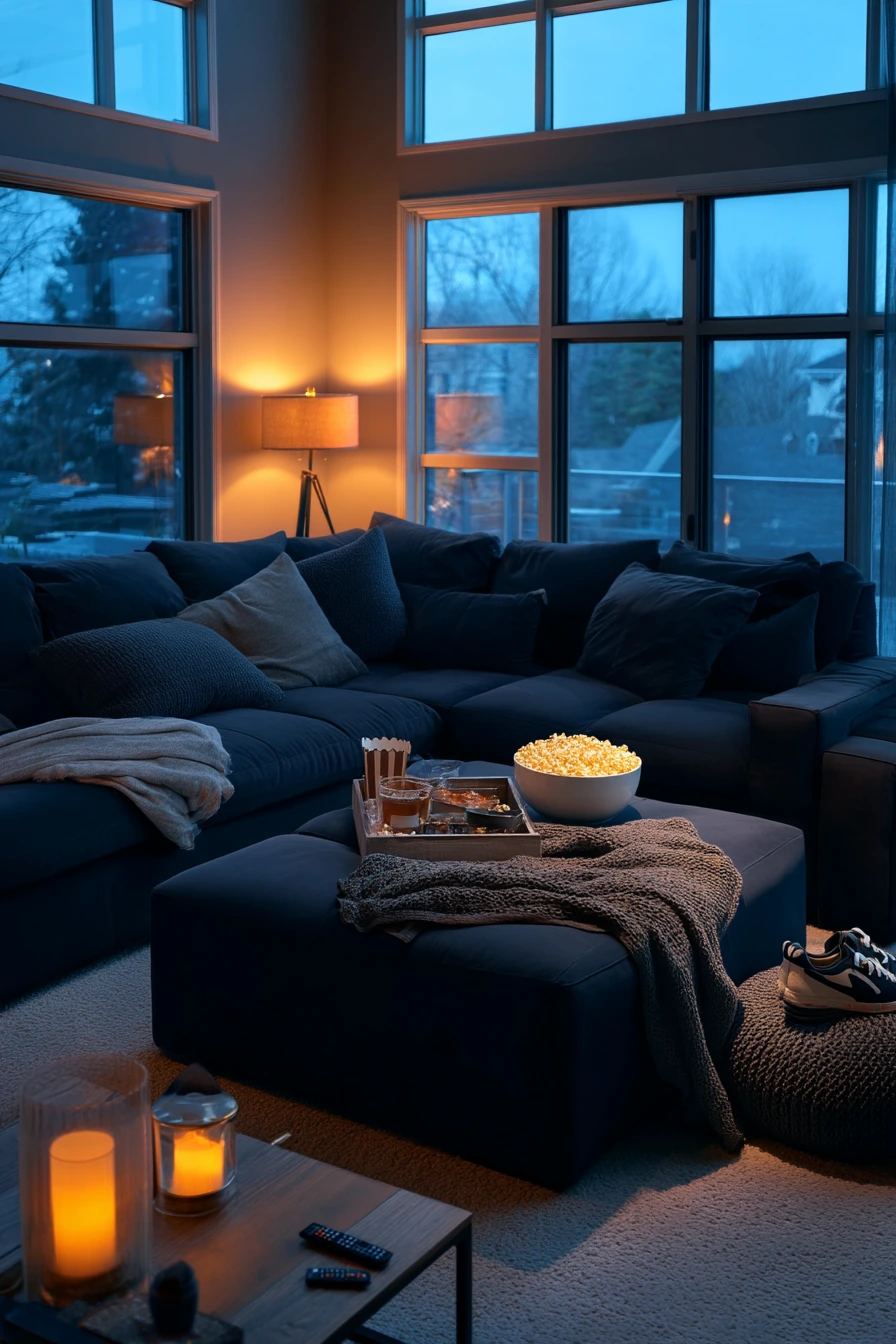 spacious living room 37
