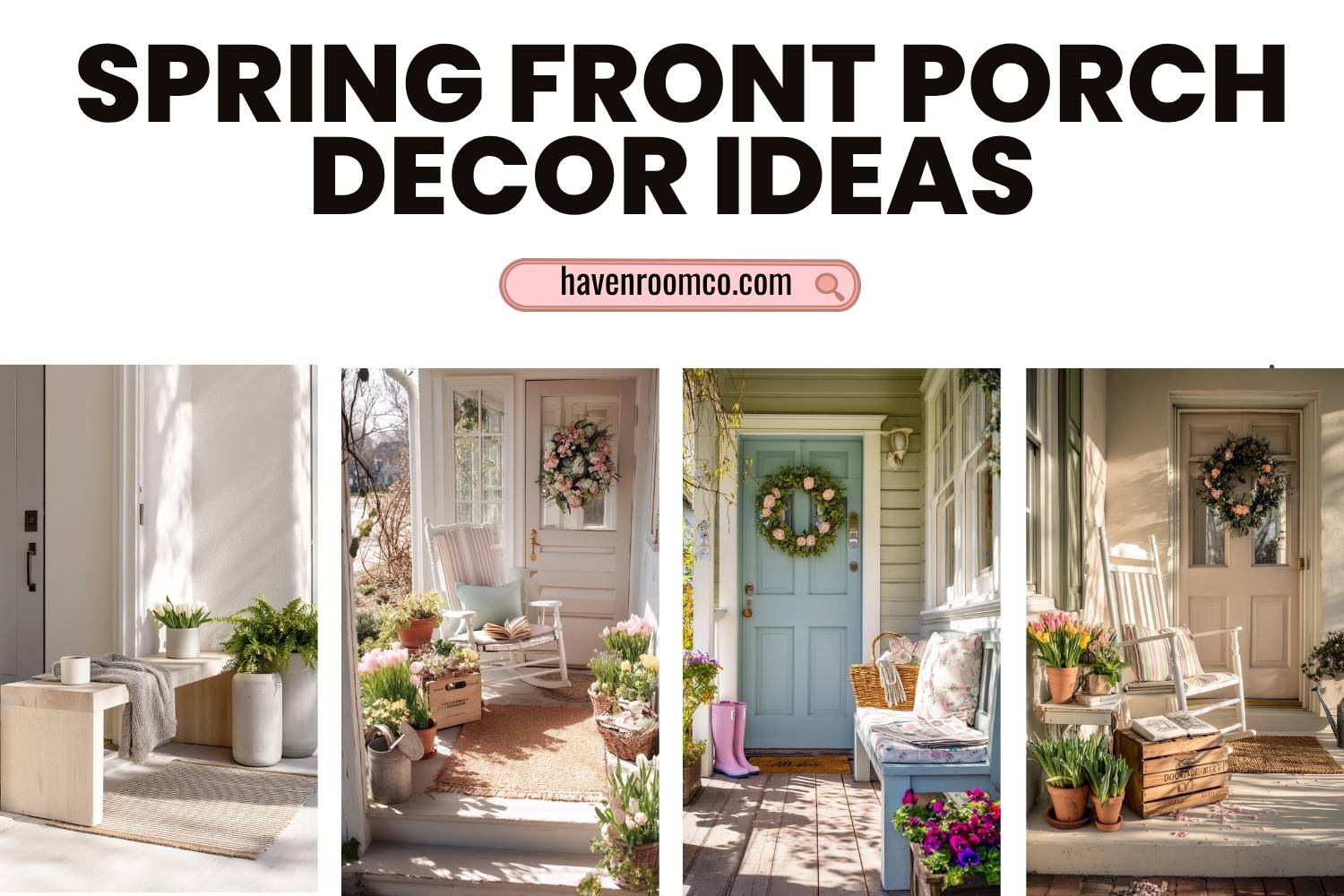 spring front porch decor ideas