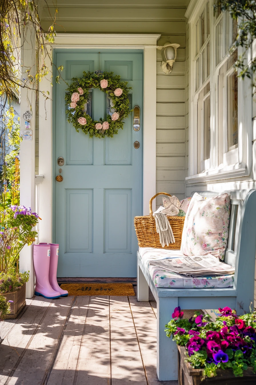 spring front porch decor ideas 15