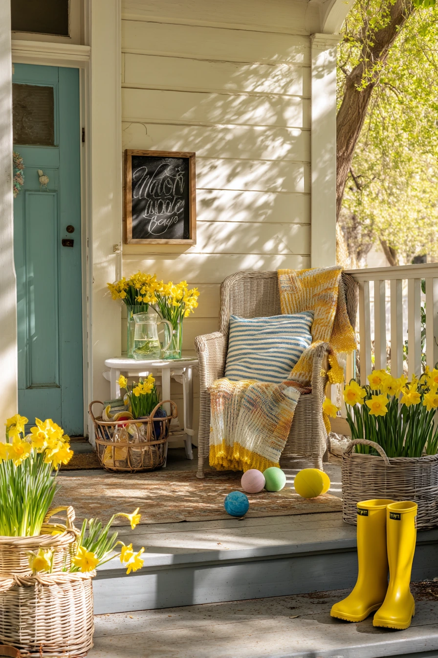 spring front porch decor ideas 32