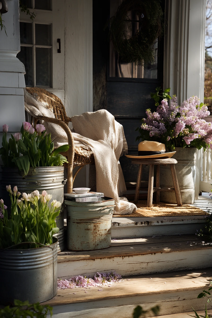 spring front porch decor ideas 37