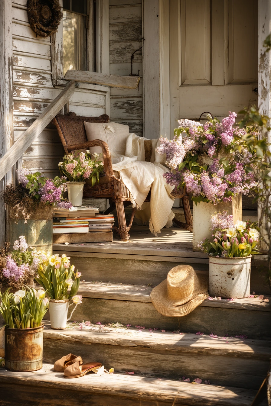spring front porch decor ideas 38