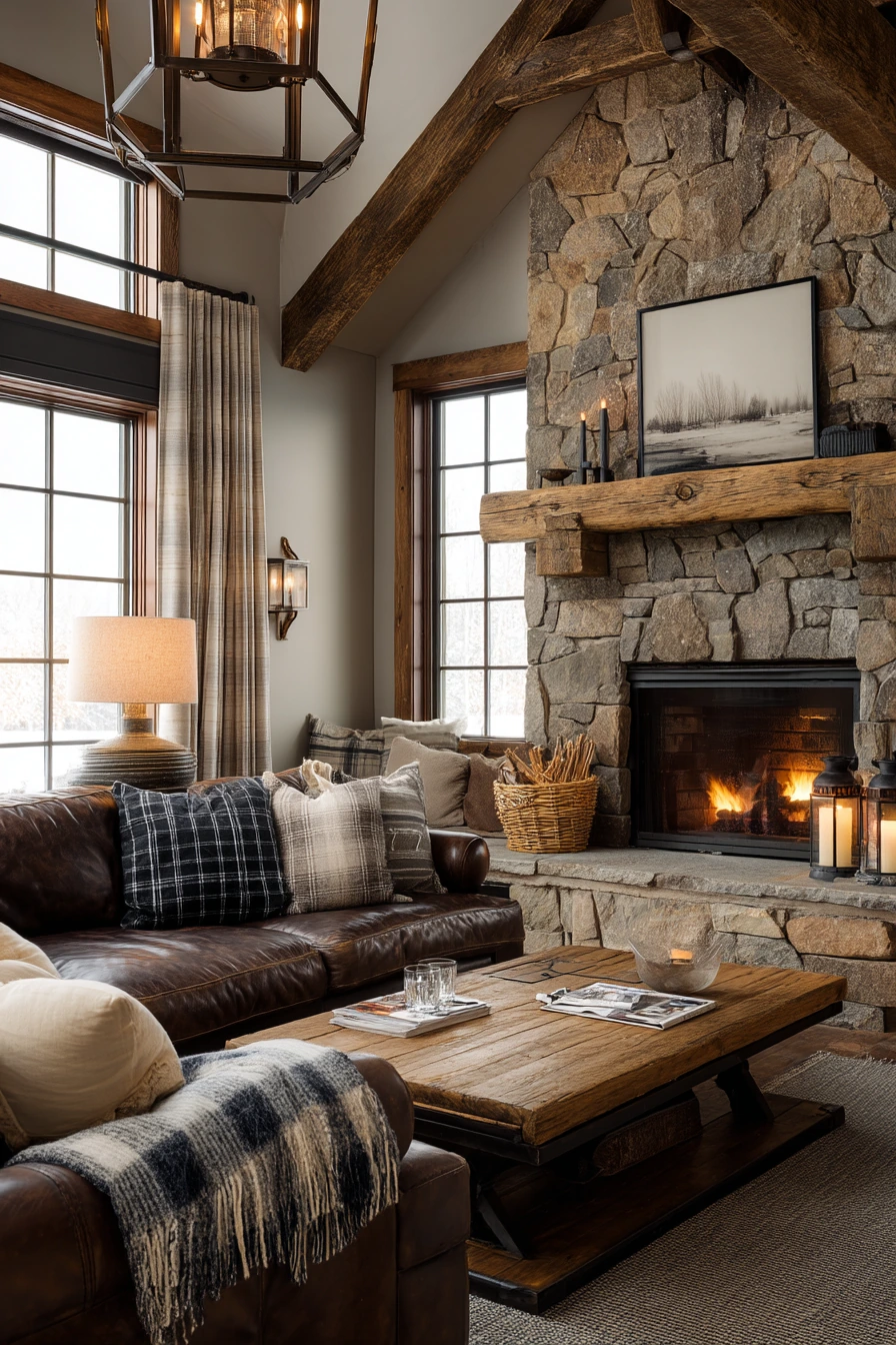 tv above fireplace layout ideas 20