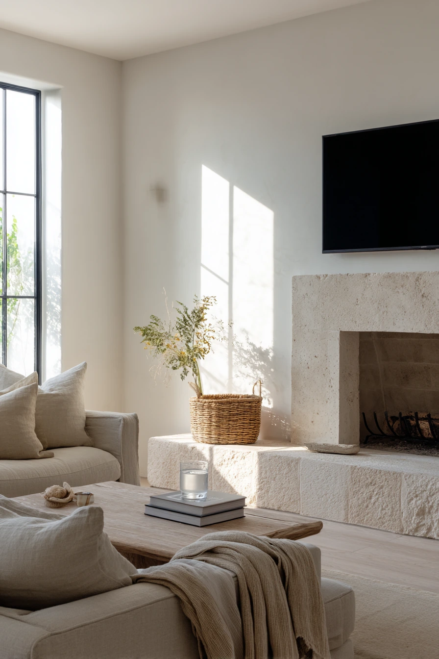 tv above fireplace layout ideas 3