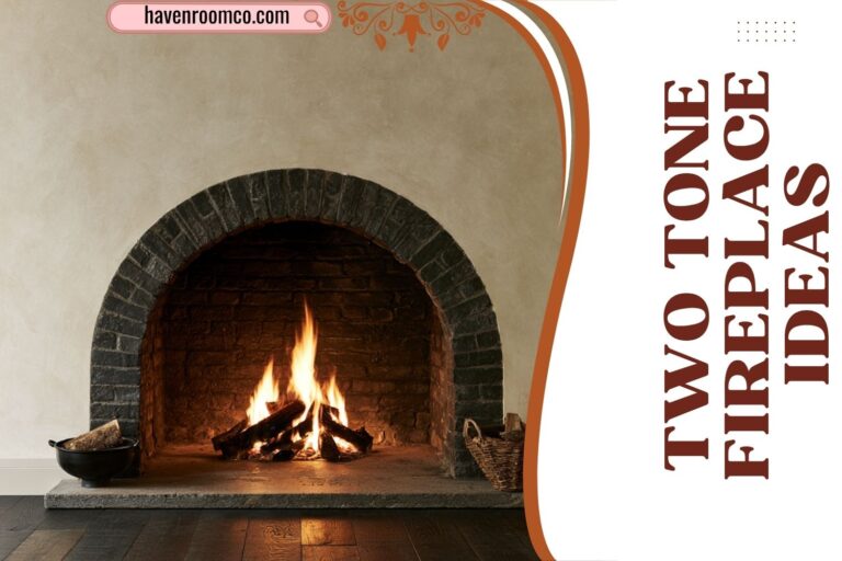 two tone fireplace ideas