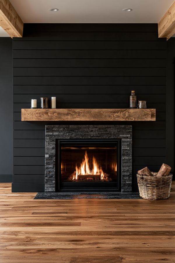 two tone fireplace ideas 23