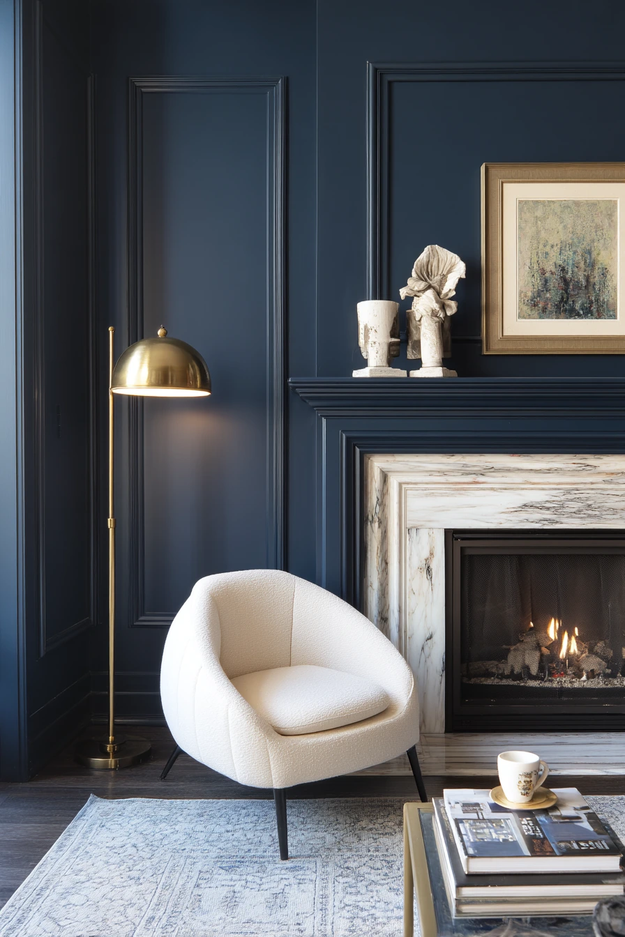 two tone fireplace ideas 13