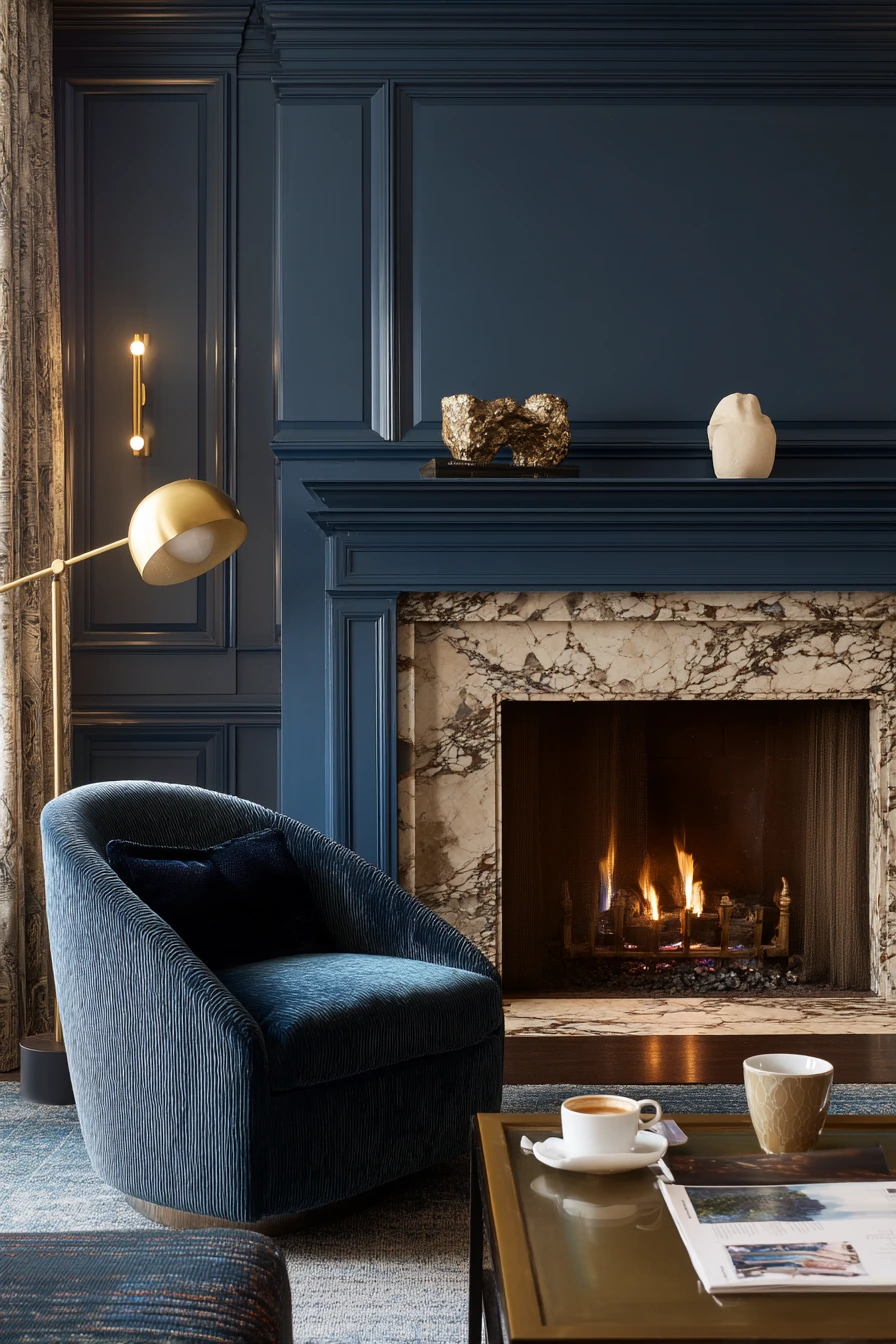 two tone fireplace ideas 14