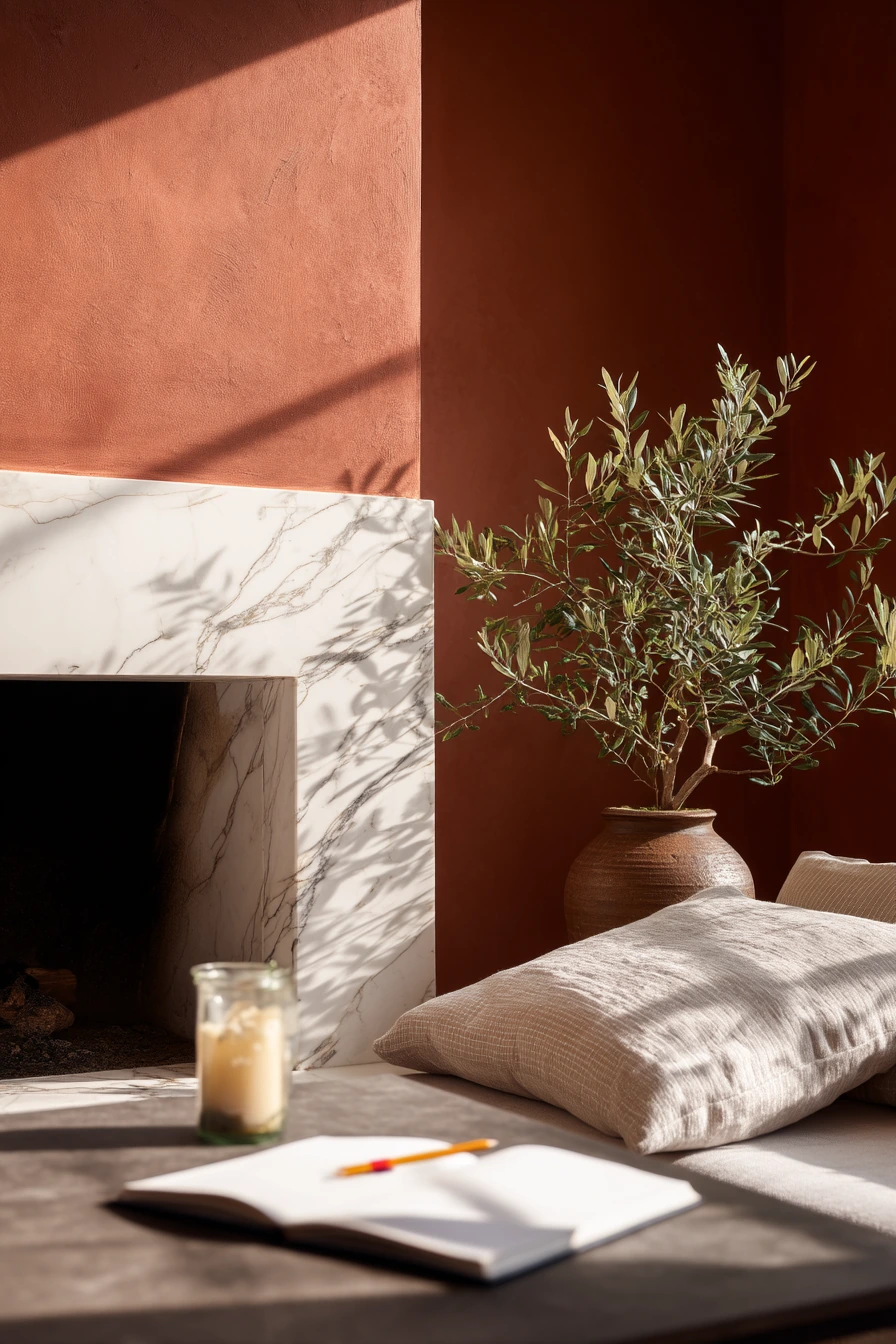 two tone fireplace ideas 33