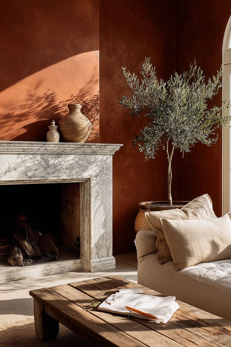 two tone fireplace ideas 35