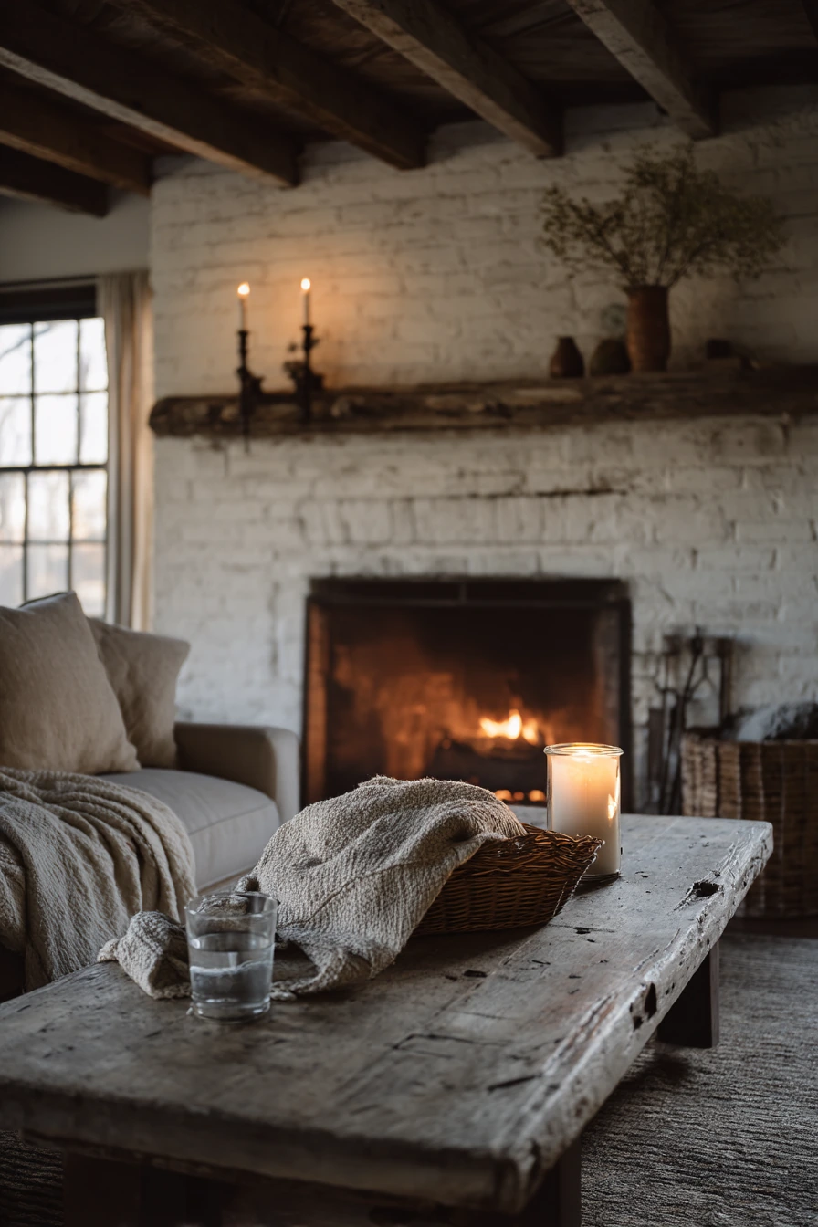 white brick fireplace ideas 9